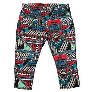 Xersion NWT Womens Classic Multicolor High Rise Leggings Sz XL